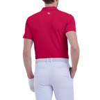 GoPlayer男彈性透氣短袖上衣(紅)