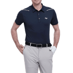 GoPlayer男彈性透氣短袖上衣(黑)