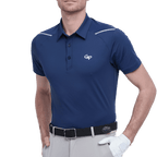 GoPlayer男彈性透氣短袖上衣(藏青)