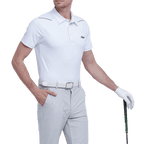 GoPlayer男彈性透氣短袖上衣(白)