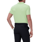 GoPlayer男涼感緹花短袖上衣(草綠)