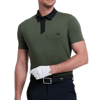 GoPlayer男輕薄透氣短袖上衣(軍綠)