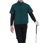 GoPlayer男高爾夫短袖運動背心(暗綠)