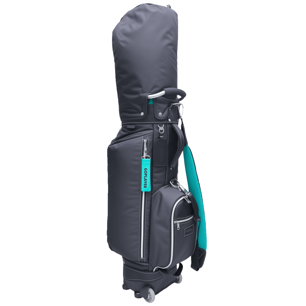 GoPlayer 9.5"有輪高爾夫桿袋(黑)