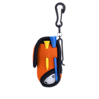 GoPlayer Golf Premium Plaid Ball Bag (Orange)