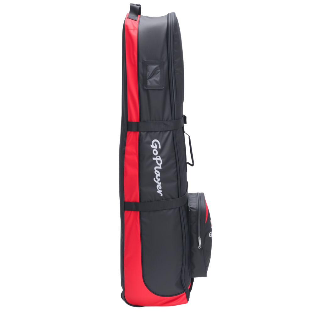 GoPlayer ホイール付きトラベルエアバッグ（ブラック/レッド）