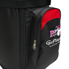 GoPlayer ホイール付きトラベルエアバッグ（ブラック/レッド）