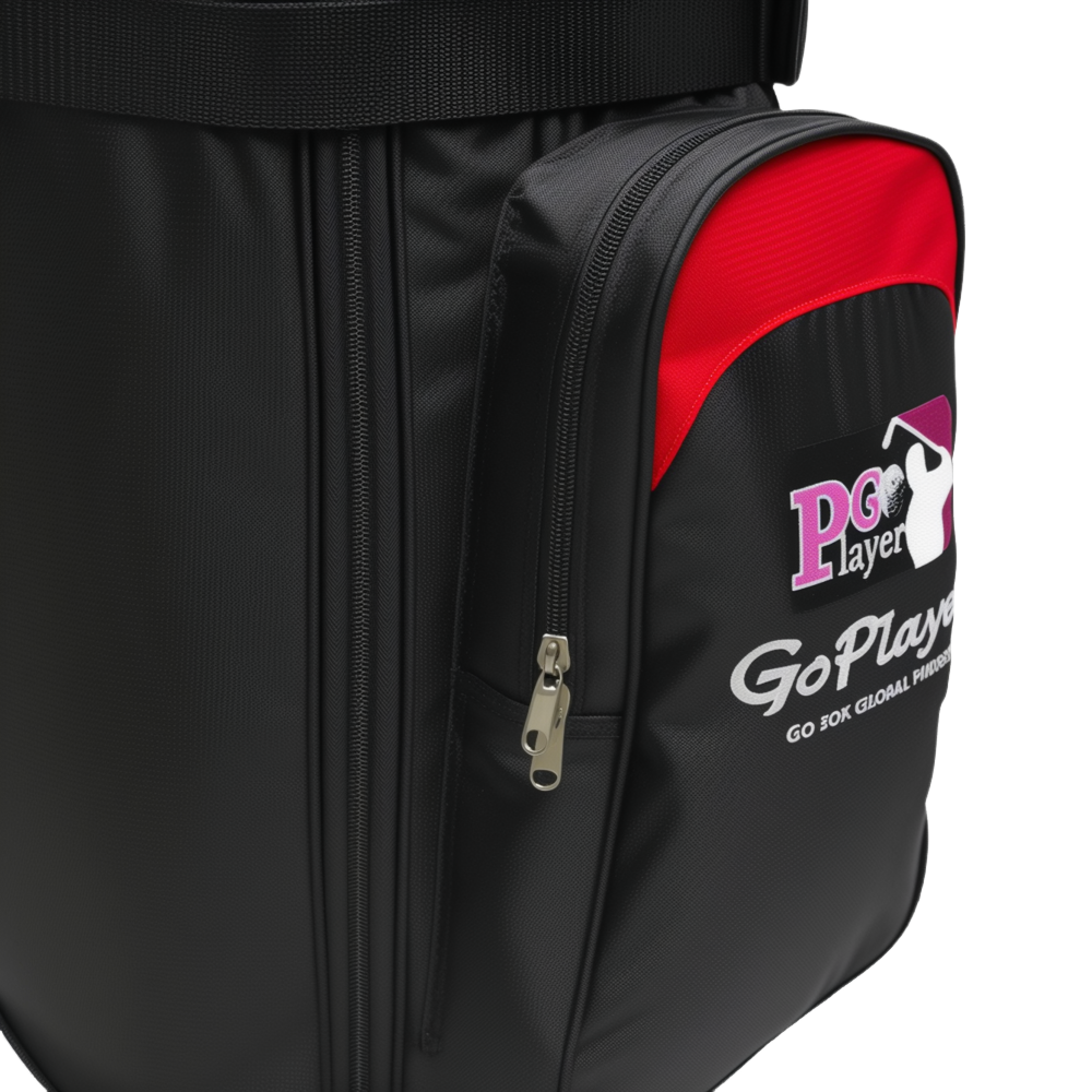 GoPlayer ホイール付きトラベルエアバッグ（ブラック/レッド）