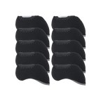 GoPlayer チェック柄 3D アイアン セット (オール ブラック)