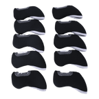 GoPlayer チェック柄 3D アイアン セット (オール ブラック)