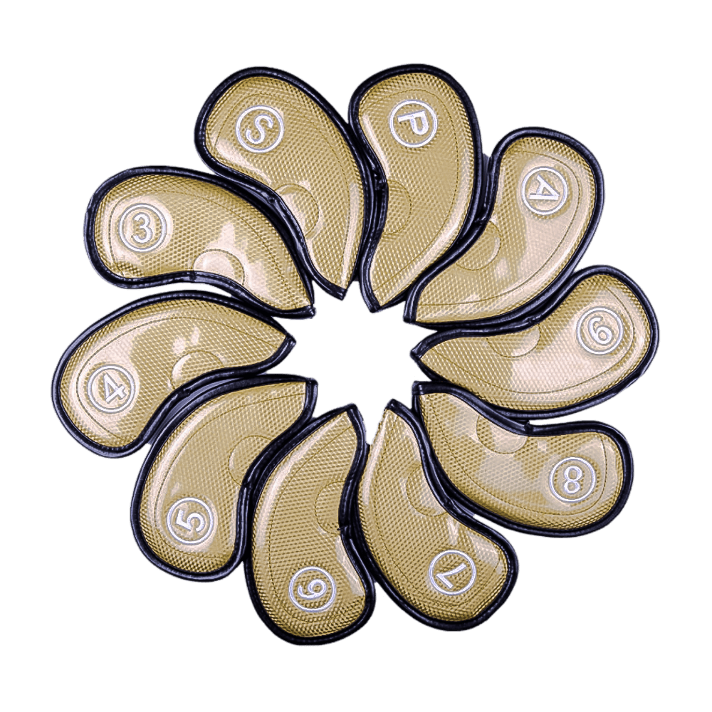 GoPlayer 高爾夫PU數字鐵桿套組(金)