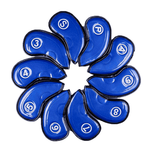 GoPlayer 高爾夫PU數字鐵桿套組(藍)