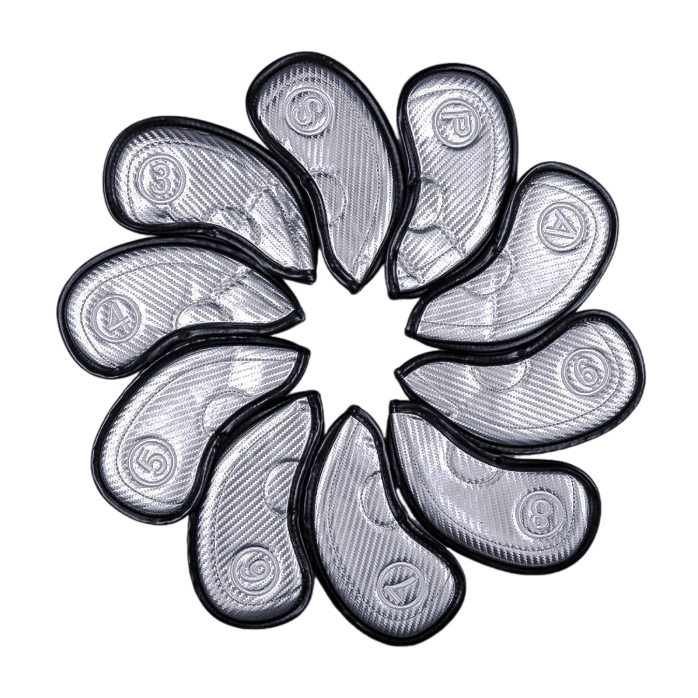 GoPlayer 高爾夫PU數字鐵桿套組(銀)