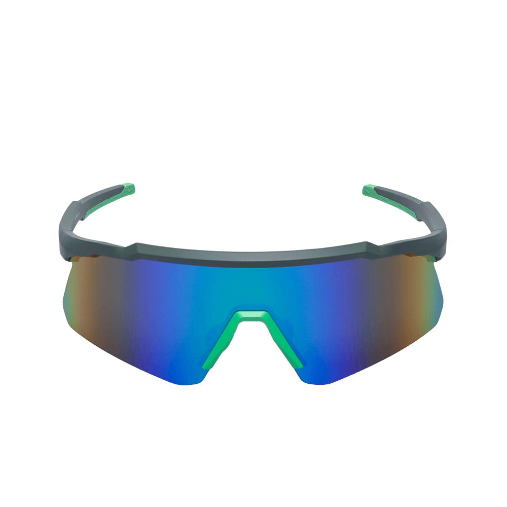 GoPlayer運動太陽眼鏡(銀框鍍綠片)