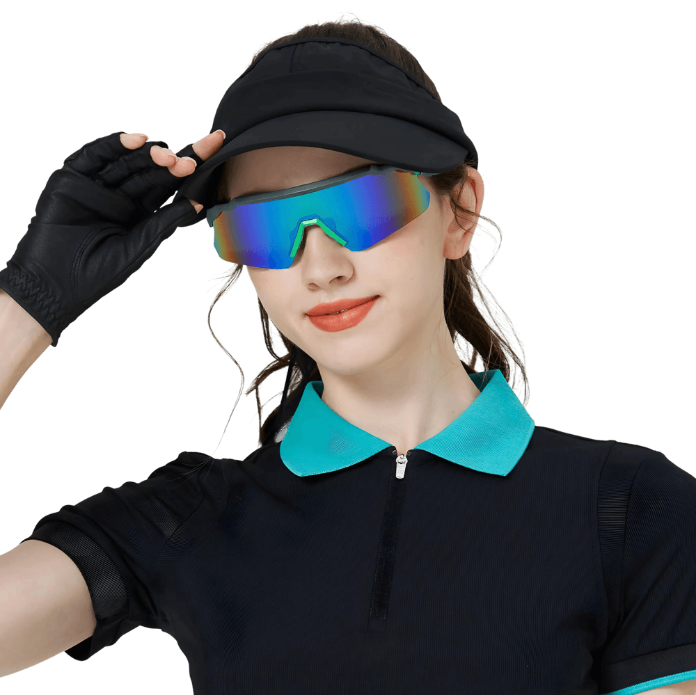 GoPlayer運動太陽眼鏡(銀框鍍綠片)