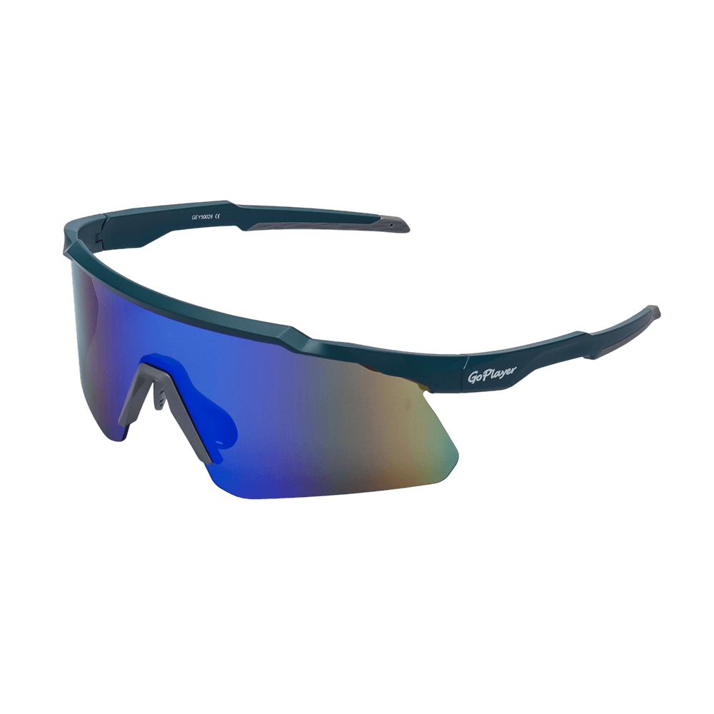 GoPlayer運動太陽眼鏡(藍框鍍綠片)