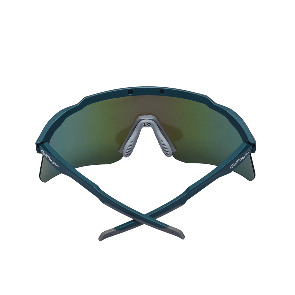 GoPlayer運動太陽眼鏡(藍框鍍綠片)