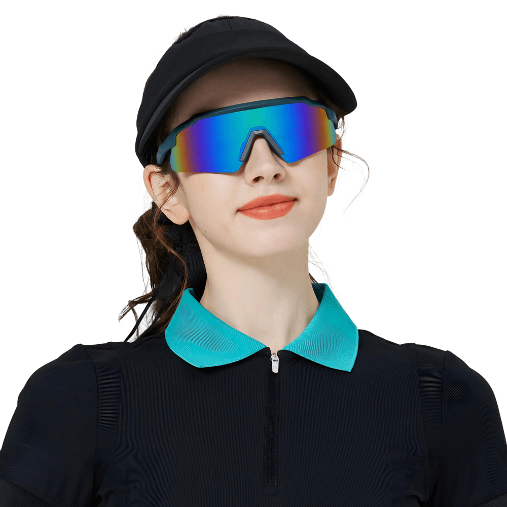 GoPlayer運動太陽眼鏡(藍框鍍綠片)