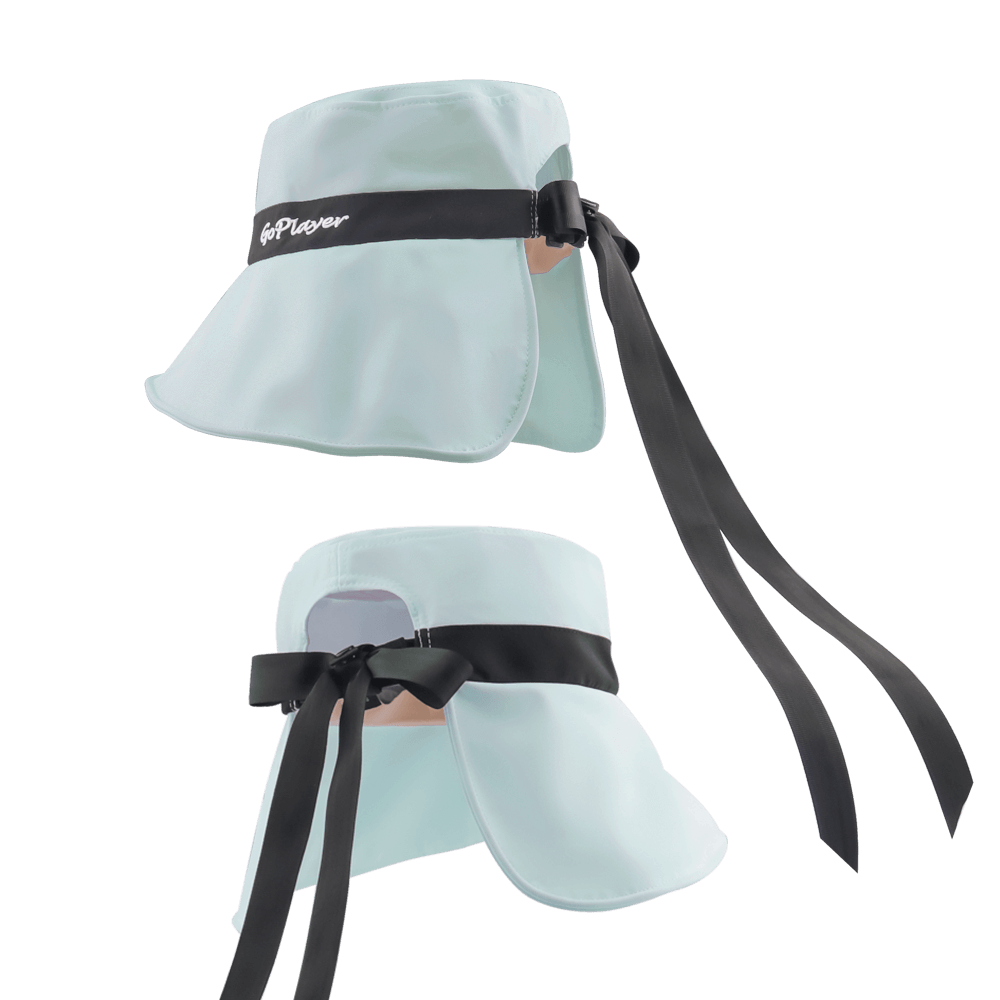 GoPlayer女大帽簷摺叠遮陽帽(淺綠)