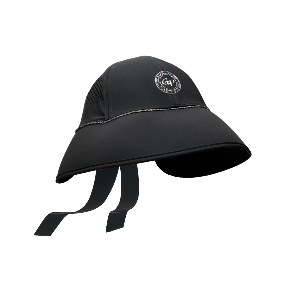 GoPlayer女寬簷高爾夫球帽(黑)