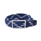 GoPlayer Men's Golf Elastic Belt (Blue, White)