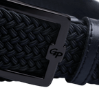 GoPlayer男高爾夫鬆緊皮帶(黑)