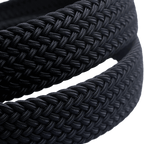 GoPlayer男高爾夫鬆緊皮帶(黑)