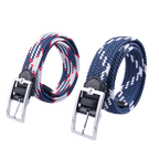 GoPlayer Men's Golf Elastic Belt (Blue, White)