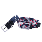 GoPlayer Men's Golf Elastic Belt (Blue, White)