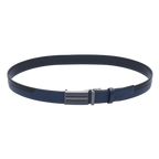 GoPlayer雙色滑扣牛皮皮帶(藏青)