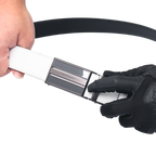 GoPlayer雙色滑扣牛皮皮帶(藏青)