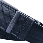 GoPlayer編織小牛皮帶(黑)