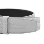 GoPlayer編織小牛皮帶(米白色)