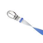 GP female 25mm double-sided buckle belt (white/sapphire blue)