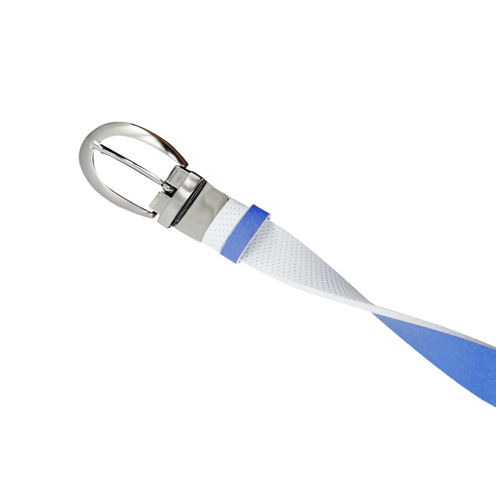 GP female 25mm double-sided buckle belt (white/sapphire blue)