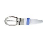 GP female 25mm double-sided buckle belt (white/sapphire blue)