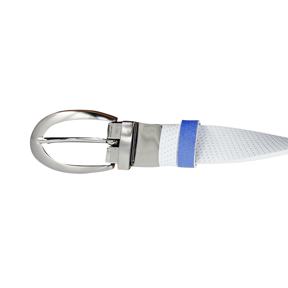 GP female 25mm double-sided buckle belt (white/sapphire blue)