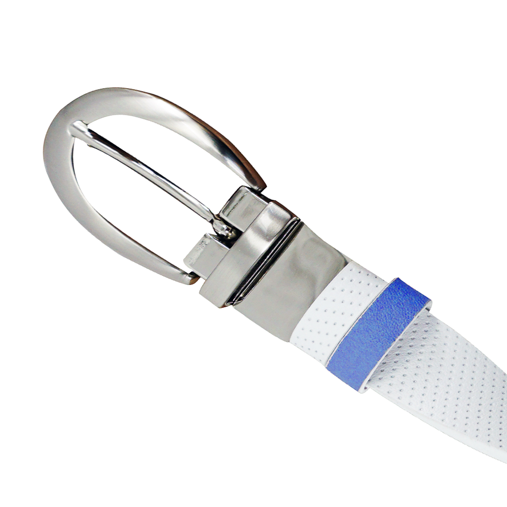 GP female 25mm double-sided buckle belt (white/sapphire blue)