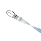 GP女25mm雙面扣皮帶(白/淺藍)