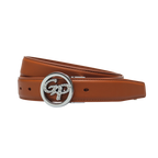 GoPlayer女頭層牛皮皮帶(土黃)