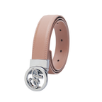 GoPlayer女頭層牛皮皮帶(粉紅)