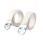 GoPlayer Women's Reversible Belt (White Peach/White Blue) 