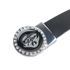 GoPlayer Women's Head Reversible Belt (Black and Red)