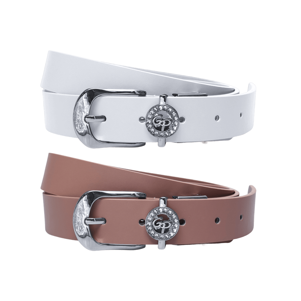 GoPlayer女馬蹄扣高爾夫皮帶(暗粉)