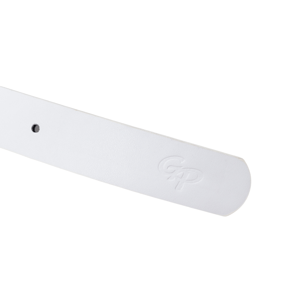 GoPlayer女馬蹄扣高爾夫皮帶(白)