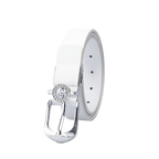 GoPlayer女馬蹄扣高爾夫皮帶(白)