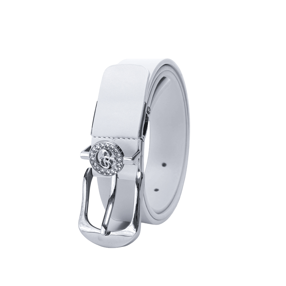 GoPlayer女馬蹄扣高爾夫皮帶(白)