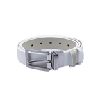 GoPlayer 35mm雙面扣皮帶(白/米)