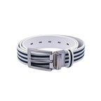 GoPlayer35mm雙面扣皮帶(白/白黑條)