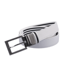 GoPlayer35mm雙面扣皮帶(白/白黑條)